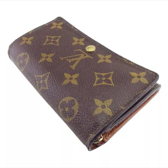 LOUIS VUITTON Bi -fold Wallet Monogram Monogram Canvas Authentic USED T21247 - Picture 6 of 10
